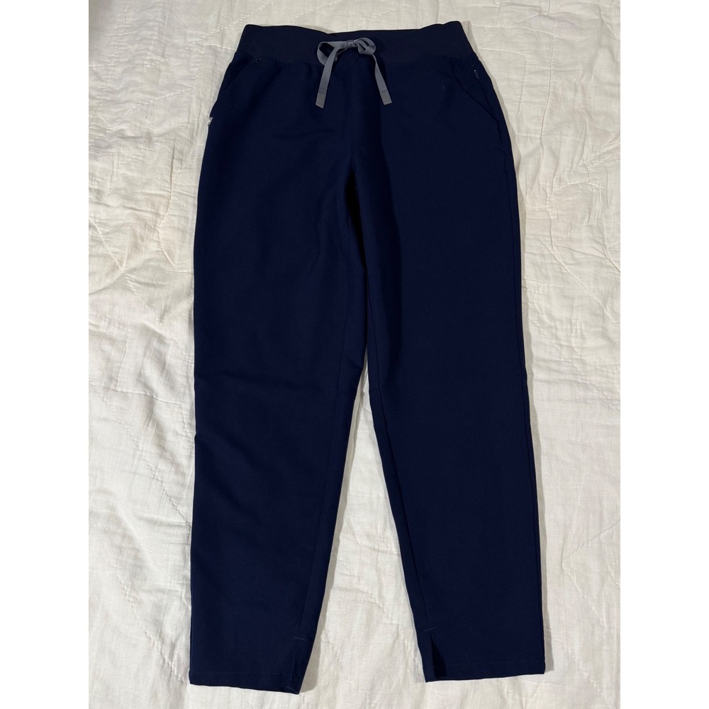Figs Navy Blue FIONx Scrub Pants Style 1000614R Womens Small Yoga Waistband